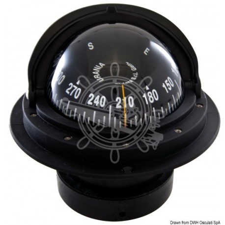 Compass 4" RIVIERA dôme de protection noir/noir rose frontale