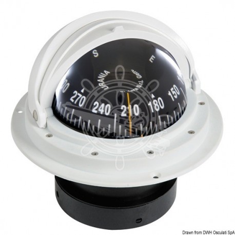 Compass 4" RIVIERA dôme de protection blanc/noir rose frontale