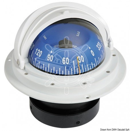 Compass 4" RIVIERA dôme de protection blanc/bleu rose frontale