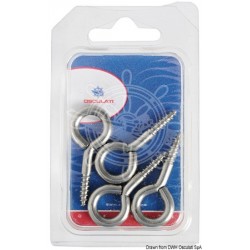 illets inox à vis 32x 3,5 mm Blister 7 pièces
