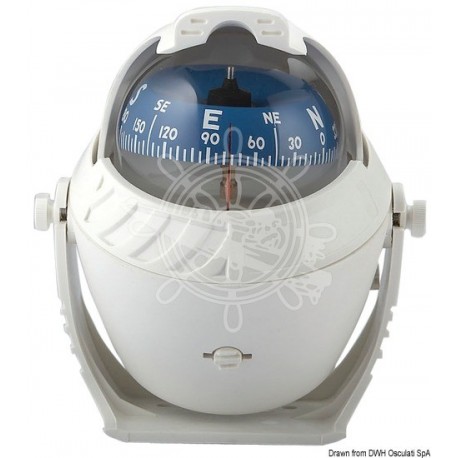 Compas Finder 2"5/8 avec étrier blanc/bleu