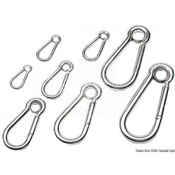 Mousqueton AISI 316 polis avec il 10 mm