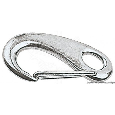 Mousqueton AISI 316 ouverture à ressort 100 mm