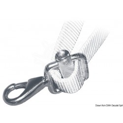 Mousqueton AISI 316 avec boucle 25 mm