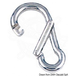 Mousqueton ouverture asymétrique AISI 316 100 mm