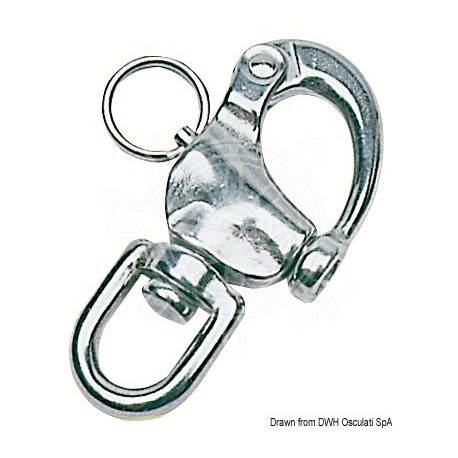Mousqueton pour spi il pivotant AISI 316 128 mm