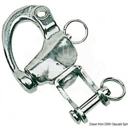 Mousqueton manille pivotante p. spi AISI 316 87 mm