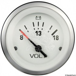 Voltmètre 8/18V Teleflex inox