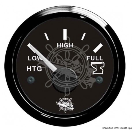 Indicateur des eaux usées 10/180 ohm noir/noir