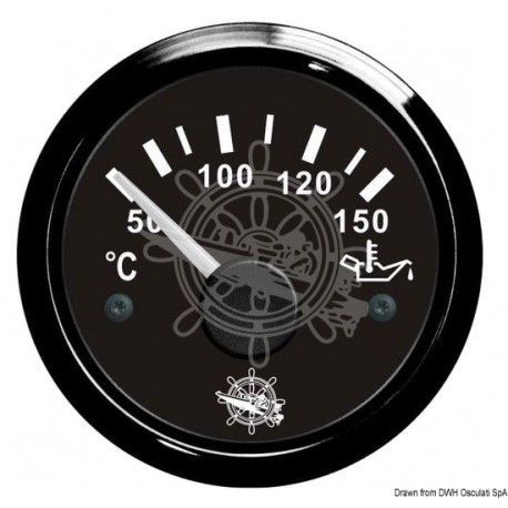 Jauge du niveau de l'huile 50/150° noir/noir