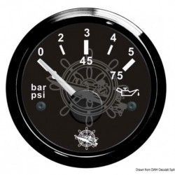 Indicateur pression de l'huile 0/5 bar noir/noir