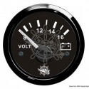 Voltmètre 8/16 V noir/noir