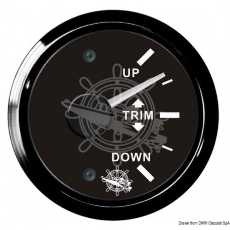 Indicateur trim 0/190 ohm noir/noir