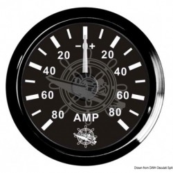 Ampèremètre avec shunt 80 A noir/noir