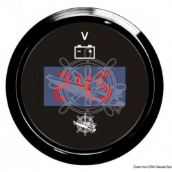 Voltmètre numérique 8/32 V noir/noir