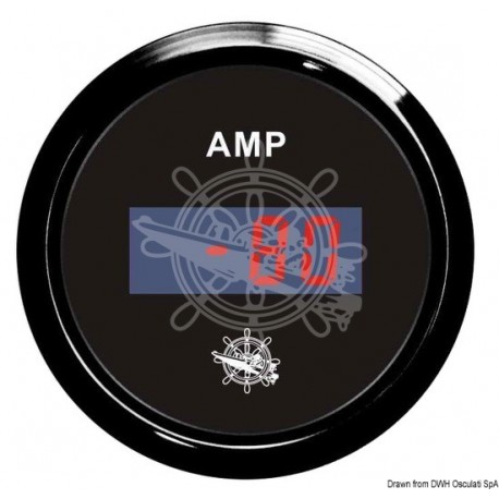 Ampèremètre numérique noir/noir