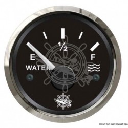 Jauge d'eau 240/33 ohm noir/polie