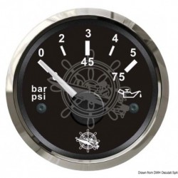 Indicateur pression de l'huile 0/5 bar noir/polie