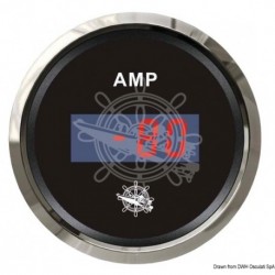 Ampèremètre numérique noir/polie