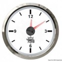 Horloge au quartz blanc/polie