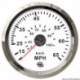 Indicateur de vitesse Pitot 0-65 MPH blanc/polie