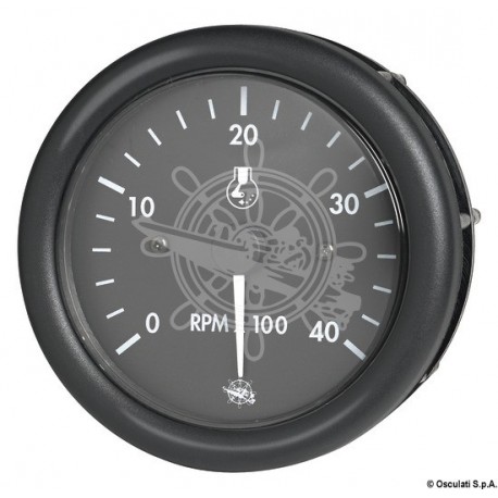 Compte-tours Guardian diesel noir + compteur 12 V