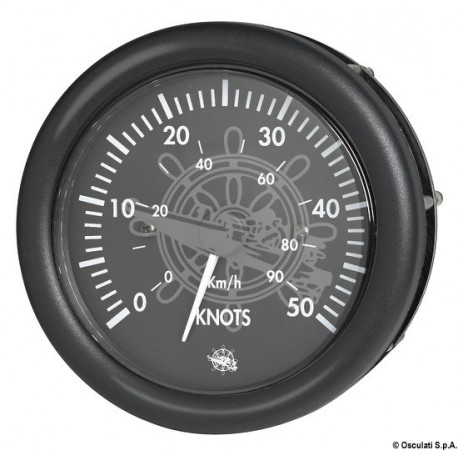 Speedomètre Guardian 0-50 nuds noir 12 V