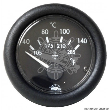 Indic. température Guardian huile 40-150° noir 12V