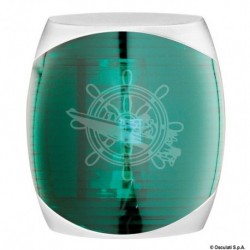 Feu de navigation Sphera II vert corp en blanc