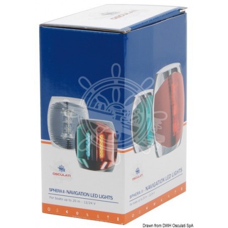 Feu de navigation Sphera II bicolor corp blanc