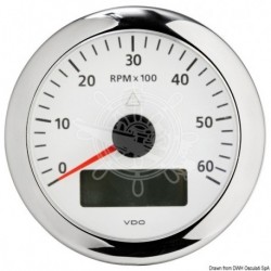 Compte-tours VDO ViewLine 6000 RPM blanc