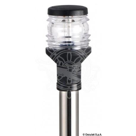 Hampe Compact en inox 100 cm feu noir