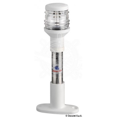 Hampe Compact en inox 20 cm feu blanc