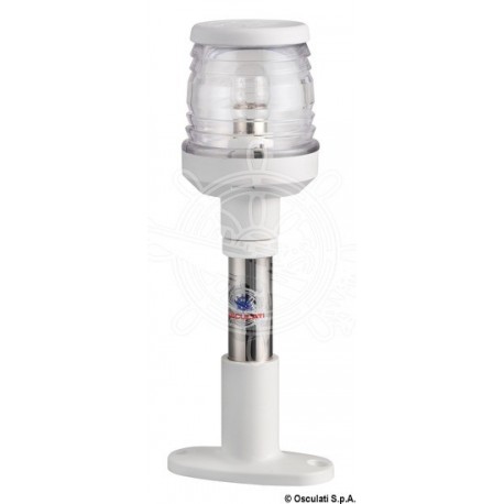 Hampe Compact en inox 20 cm feu blanc