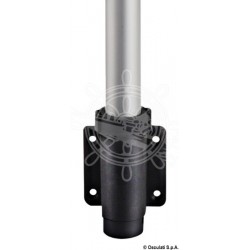 Hampe à paroi Classic 100 cm feu 360° noir