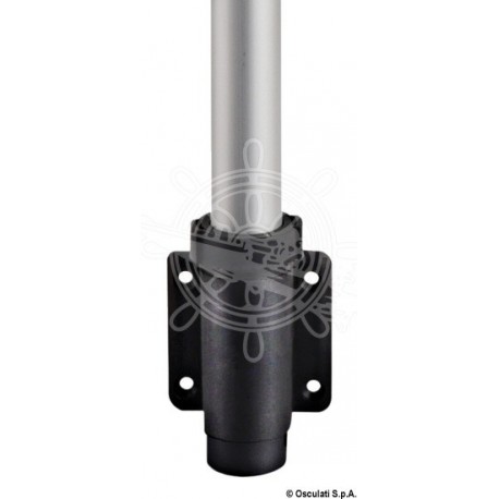 Hampe à paroi Classic 100 cm feu 360° noir