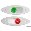 Feu de navigation en ABS à encastrer vert/blanc