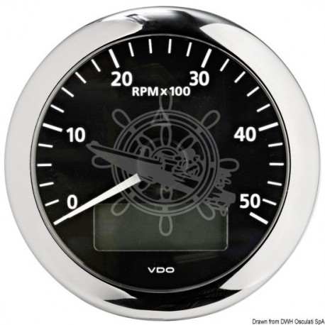 Compte-tours 5000 tpm noir