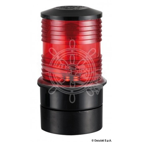 Feu tête de mât Classic 360° rouge/noir