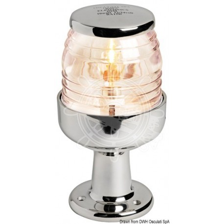 Feu tête de mât 360° base en AISI 316 85 mm 24 V