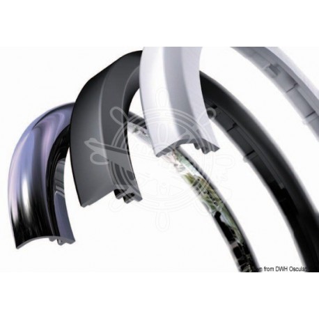 Bague de finition ronde noire 52 mm