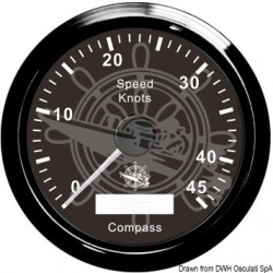 Indicateur de vitesse avec compas GPS noir/noir