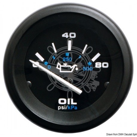Indicateur press huile 0-80psi