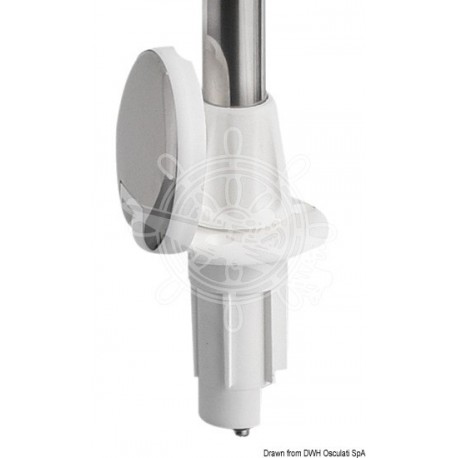 Hampe extractible blanc 60 cm