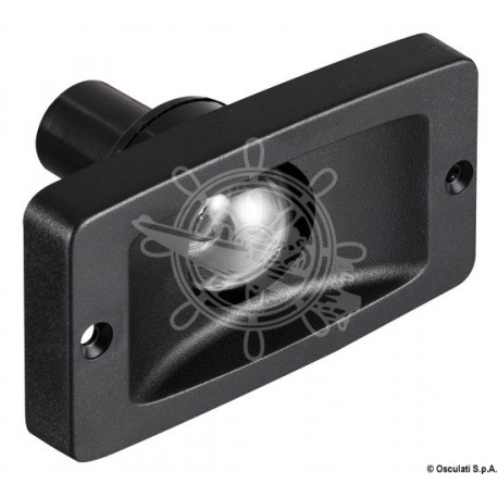 Feu de poupe à encastrer noir en ABS