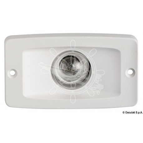 Feu de poupe à encastrer blanc en ABS