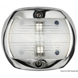 Feu de navigation Compact 12 AISI 316/poupe blanc