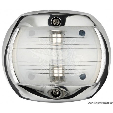 Feu de navigation Compact 12 AISI 316/poupe blanc