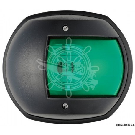 Feu de navigation Maxi 20 noir 12 V/vert 112,5°