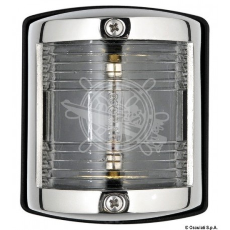 Feu de navigation Utiity 85 acier/poupe blanc